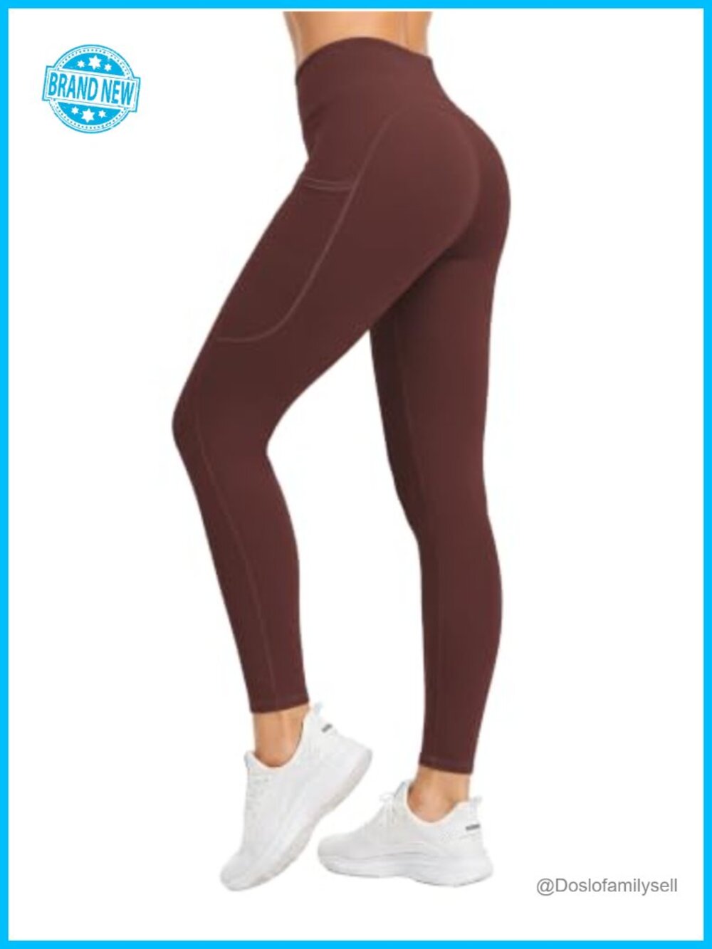 Women's High Rise Yoga Leggings with Pockets Buttery Soft Athletic